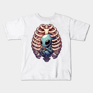 Cute Alien Inside Kids T-Shirt